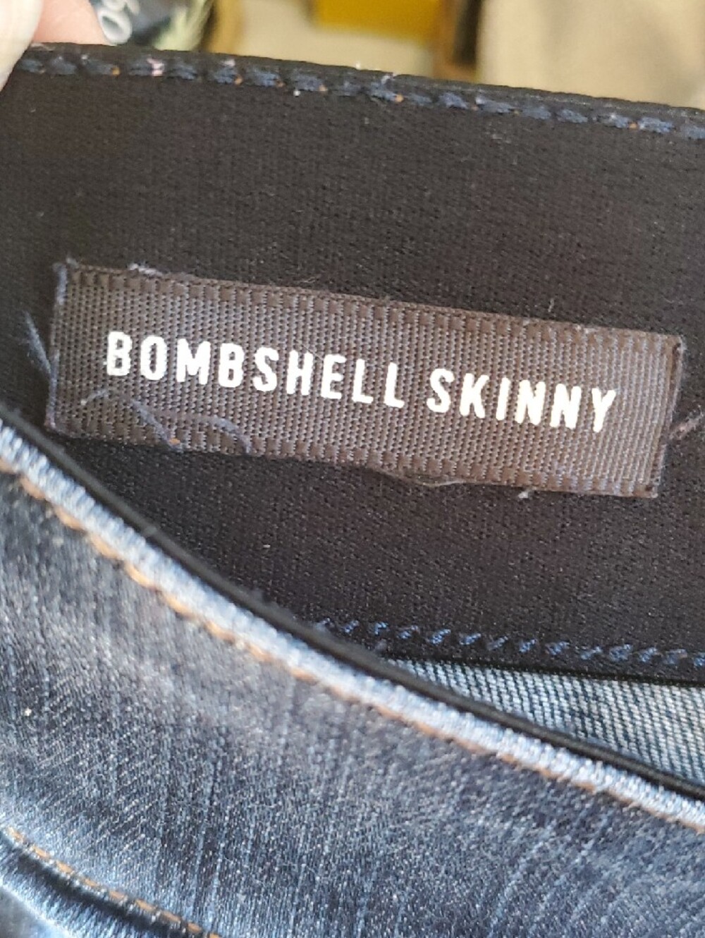 Torrid Dark Blue Distressed BOMBSHELL Skinny Jeans - Picture 3 of 7